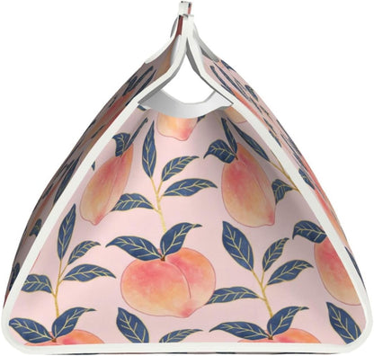 Peach Tissue Box Cover Holder Rectangle Leather Tissue Cover for Car, Waterproof Tissue Box Holder for Office, Bathroom, Bedroom