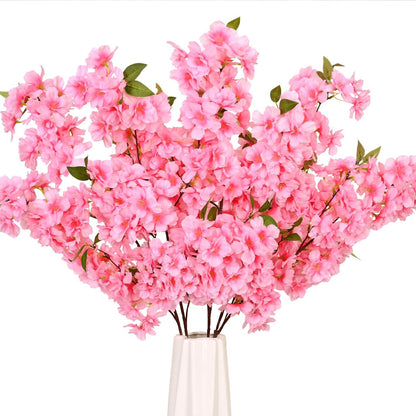 3 Pcs Artificial Cherry Blossom Branches 40'' Cherry Blossom Tree Decor