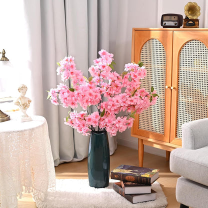 3 Pcs Artificial Cherry Blossom Branches 40'' Cherry Blossom Tree Decor