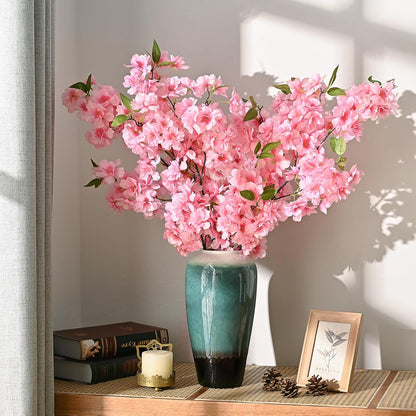 3 Pcs Artificial Cherry Blossom Branches 40'' Cherry Blossom Tree Decor