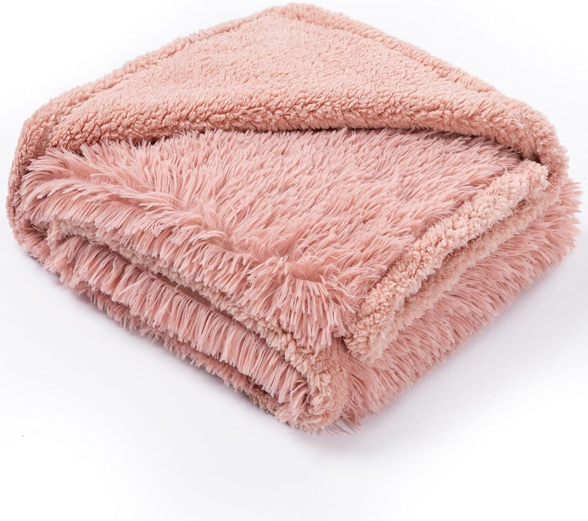 Dog Blanket Waterproof Fluffy Faux Fur Blanket Pet Blankets Liquid Pee Proof Throw Blanket for Couches Beds Sofa Reversible Furniture Protector Cover Cozy Washable 28"x20" Pink