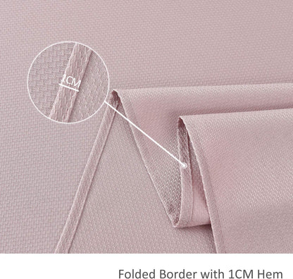 Rectangle Textured Tablecloth Waterproof Spillproof Wrinkle Free Table Cloth, Kitchen Dinning Tabletop Decoration, Fabric Table Cover for Outdoor and Indoor Use, 52 x 70 Inch, Dusty Pink
