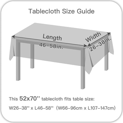 Rectangle Textured Tablecloth Waterproof Spillproof Wrinkle Free Table Cloth, Kitchen Dinning Tabletop Decoration, Fabric Table Cover for Outdoor and Indoor Use, 52 x 70 Inch, Dusty Pink