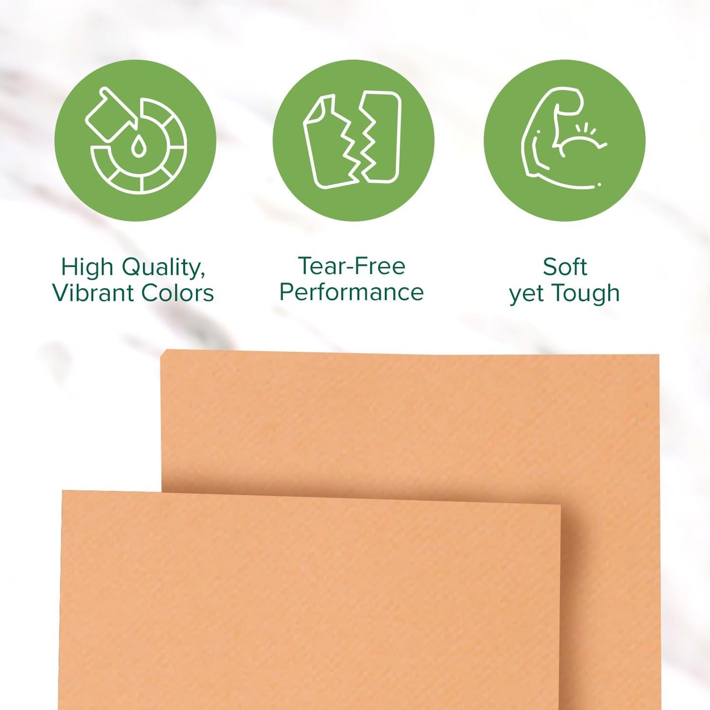 SimuLinen Peach, Apricot Beverage Napkins - Soft Linen-Feel Disposable Cocktail Napkins, Absorbent with Cloth-Like Texture - Pack of 250