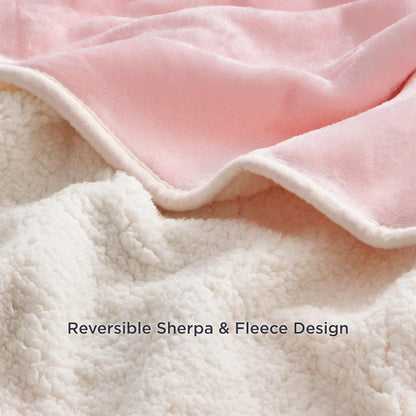 Waterproof Dog Blanket, Urine Resistant Pet Blanket for Sofa Bed, Double Sided Waterproof Blanket for Small and Medium Dogs, Cat Blanket, Washable Fleece Blanket (Pink) (31x47in)