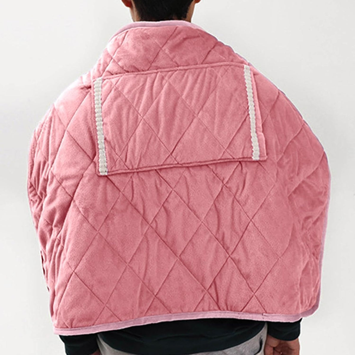 24x32 Inch USB Heated Blanket with Hand Pocket Small Heated Lap Blanket Throw Portable Electric Blankets Hand Warmers Soft Fast Heating Blanket for Home Office Lunch Break Car Travel (Pink)