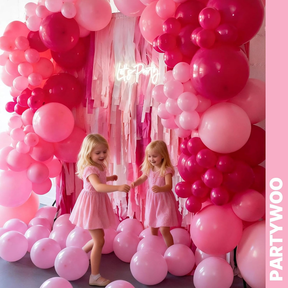 Hot Pink Balloons 66pcs 12 Inch Magenta Fuchsia Latex Balloons