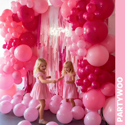 Hot Pink Balloons 66pcs 12 Inch Magenta Fuchsia Latex Balloons