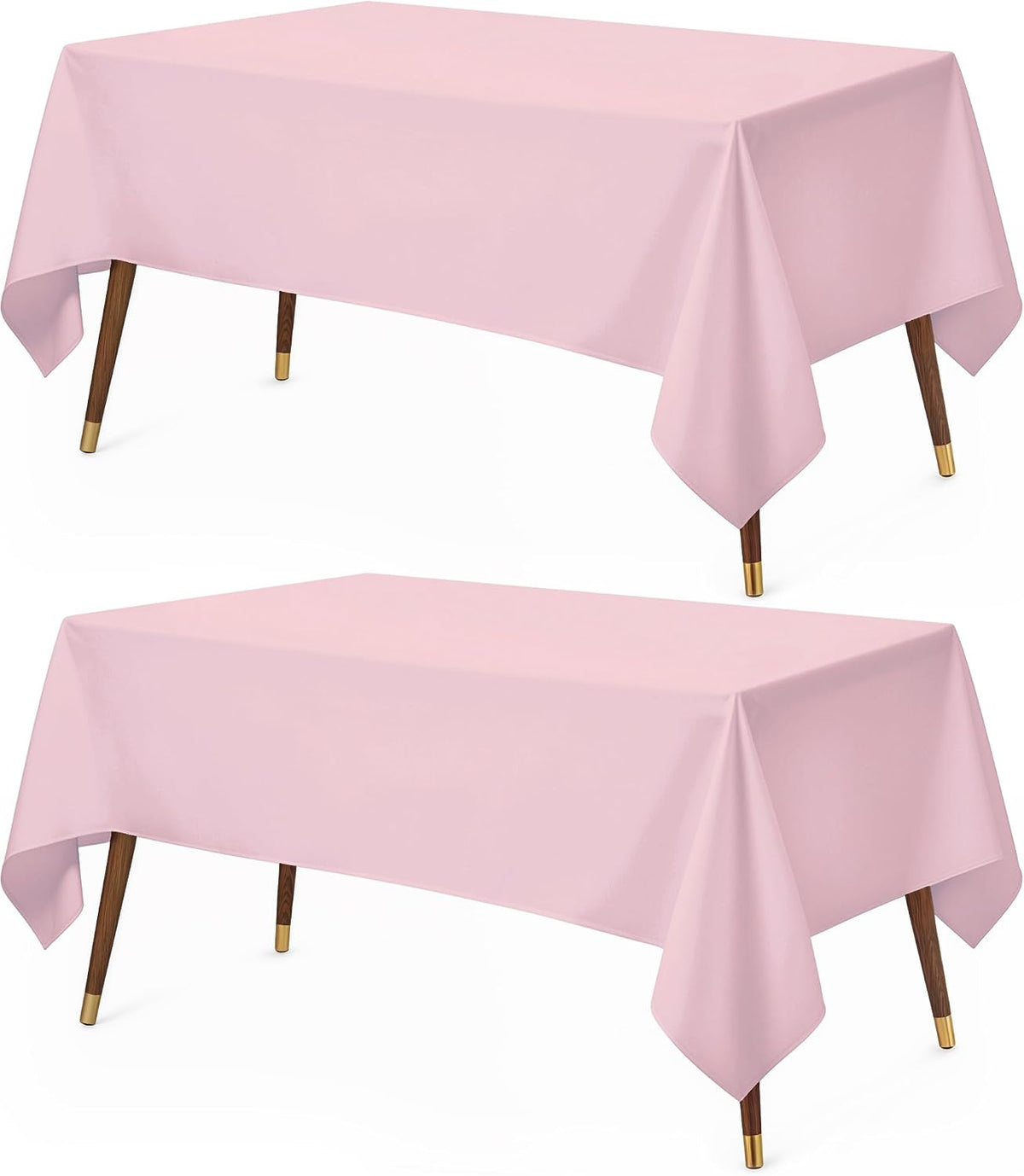 Rectangle Table Cloth 2 Pack [60x102 Inches, Pink]