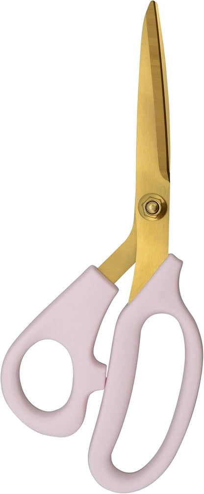 All-Purpose Kitchen Shears, Pink with Gold Blades - Durable Kitchen Shears with Precision-Ground Blades for Easy Cutting and Meal Prep - 8-Inch
