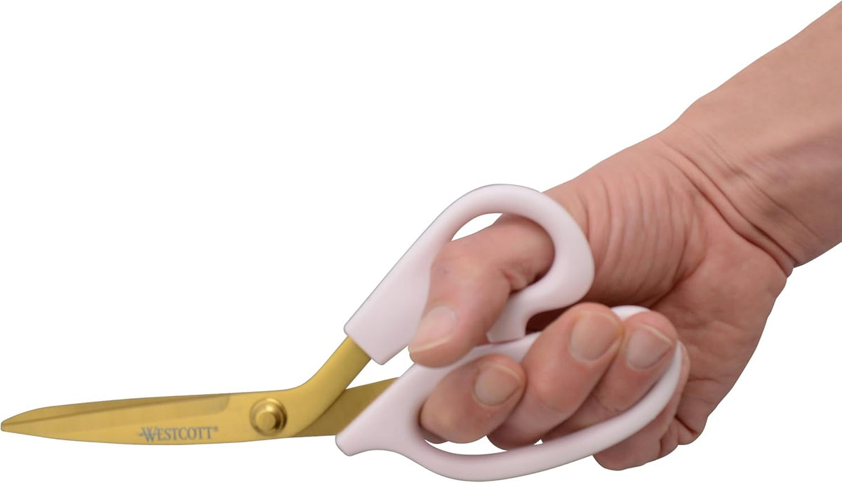 All-Purpose Kitchen Shears, Pink with Gold Blades - Durable Kitchen Shears with Precision-Ground Blades for Easy Cutting and Meal Prep - 8-Inch