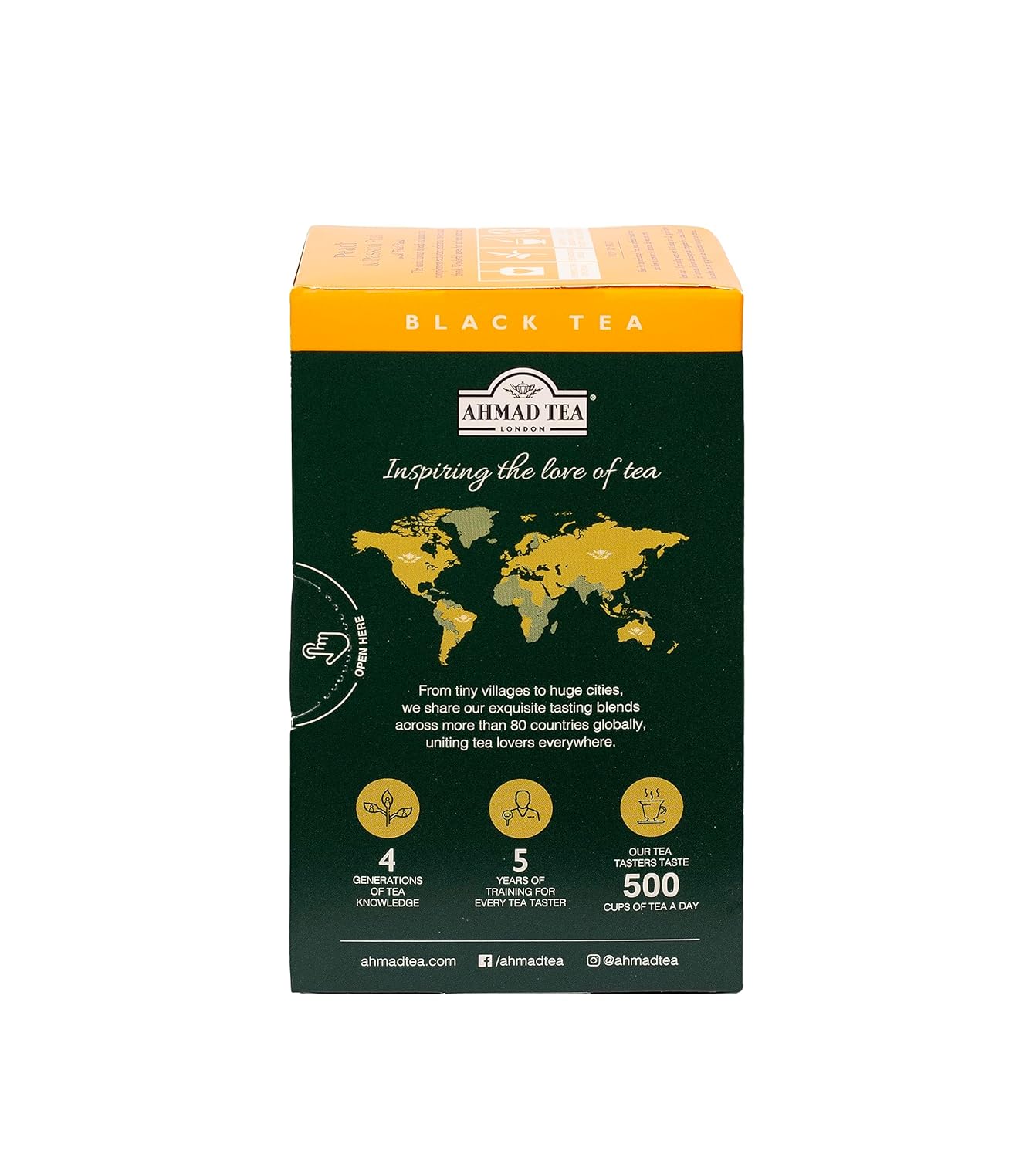 Ahmad Tea Black Tea, Peach And Passion Fruit Teabags, 20 ct (Pack Of 6) - Caffeinated And Sugar-Free