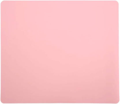 Silicone Dish Drying Mat 11.4x10.2 Inch - Non-Slip Heat Craft Mat for Resin, Vanity & Kitchen Counter(Pink)