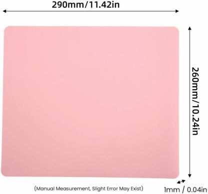 Silicone Dish Drying Mat 11.4x10.2 Inch - Non-Slip Heat Craft Mat for Resin, Vanity & Kitchen Counter(Pink)