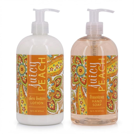 Trading Co. Juicy Peach Soap & Lotion Set