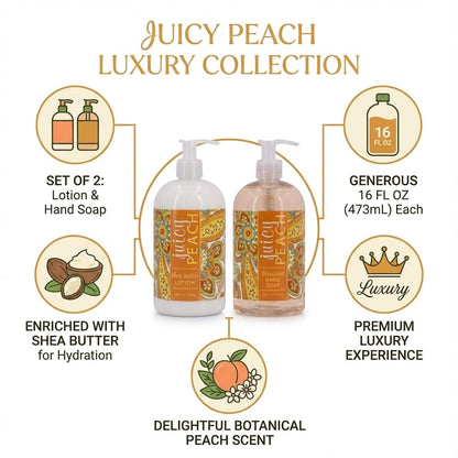 Trading Co. Juicy Peach Soap & Lotion Set