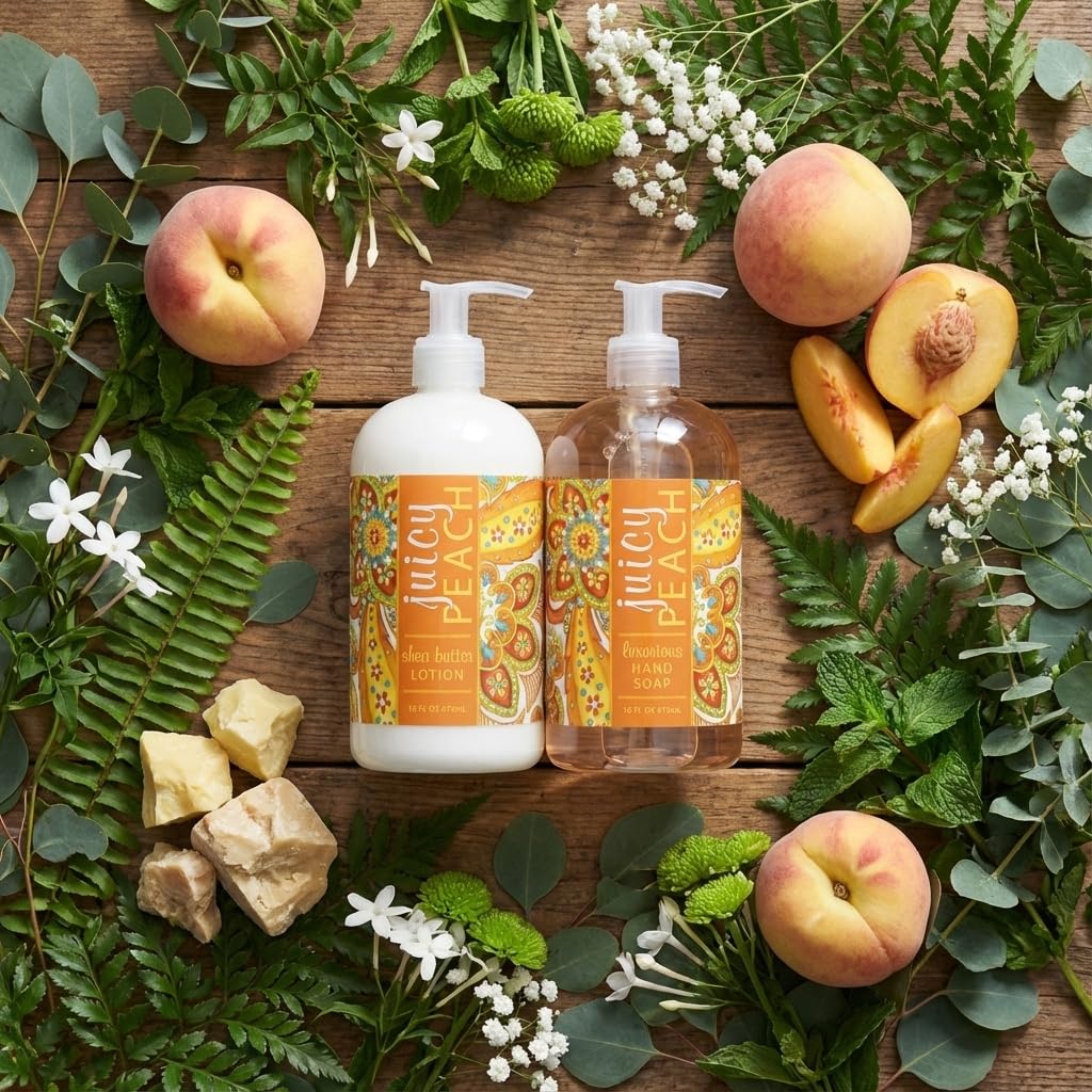 Trading Co. Juicy Peach Soap & Lotion Set