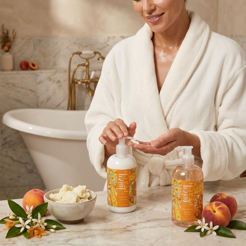 Trading Co. Juicy Peach Soap & Lotion Set