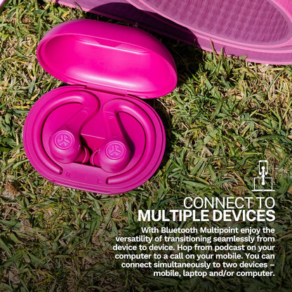 JBuds Sport ANC 4, True Wireless Earbuds, Active Noise Cancelling, Multipoint Connect, Pink