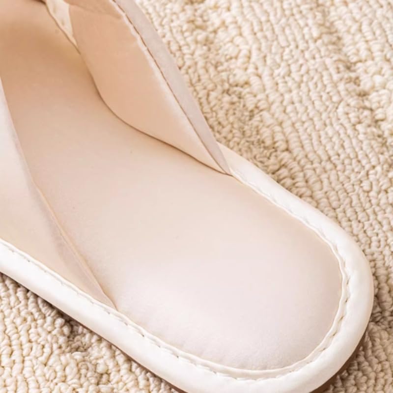 Satin Bride Slippers Aesthetic Slippers for Women Cute Slipper Women Summer Guest Slipper