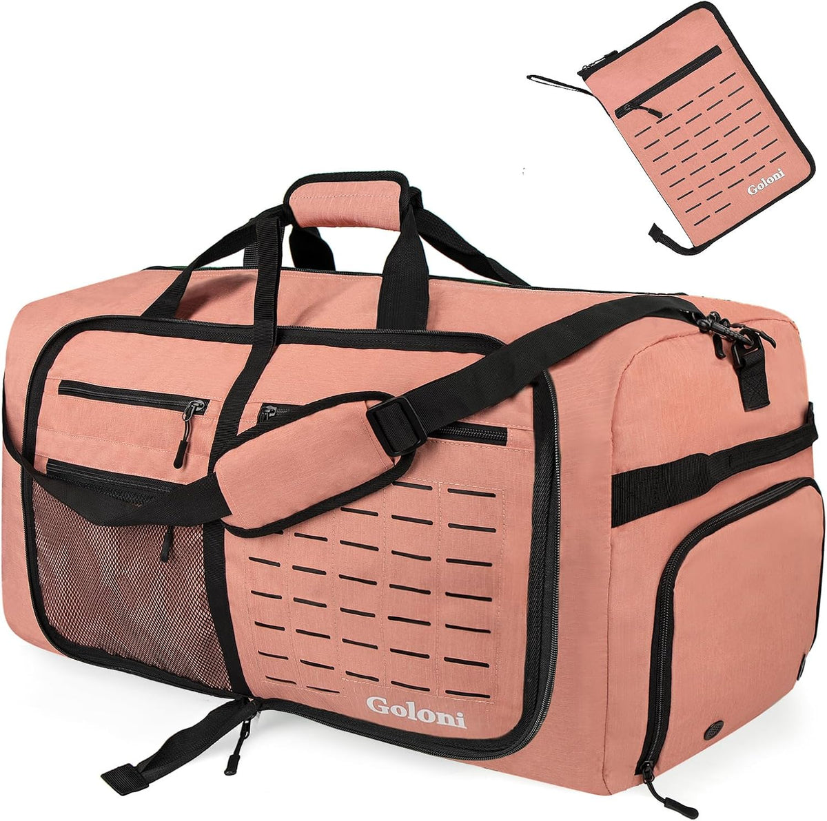 Goloni 80L Foldable Duffle Bag for Travel, Large Durable Travel Duffel Bag