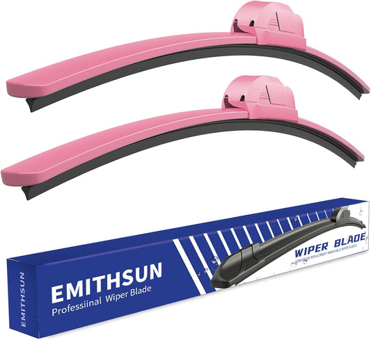 26"+18" Pink Windshield Wiper Blades(Set of 2)