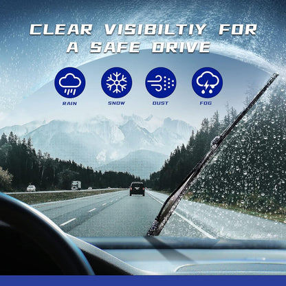 26"+18" Pink Windshield Wiper Blades(Set of 2)