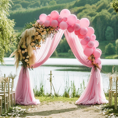Wedding Arch Draping Fabric Backdrop Drapes 28.7"x 20FT, Blush Pink