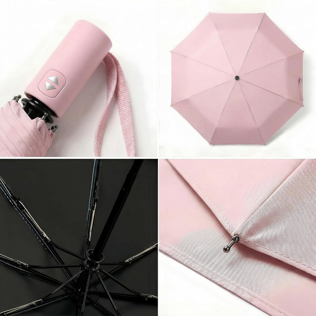 Small UV Protection Travel Umbrella Compact for Rain and Sun UPF 50+ Windproof Portable 42 inch Umbrella for Women and Men