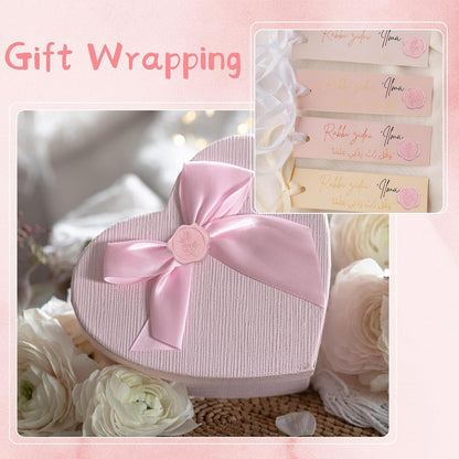 60 Pcs Wax Seal Stickers, Blush Pink, Self-Adhesive, 4 Leaf Styles