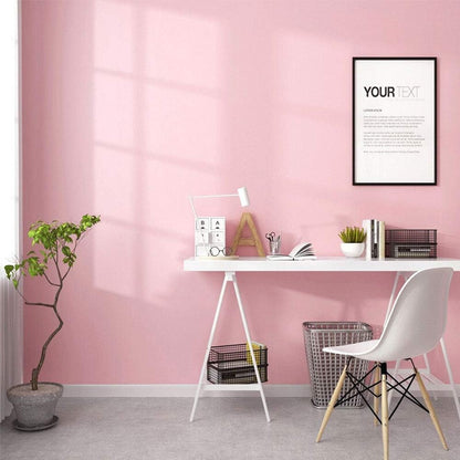 Pink Self-Adhesive Wallpaper Film Stick Paper Easy to Apply