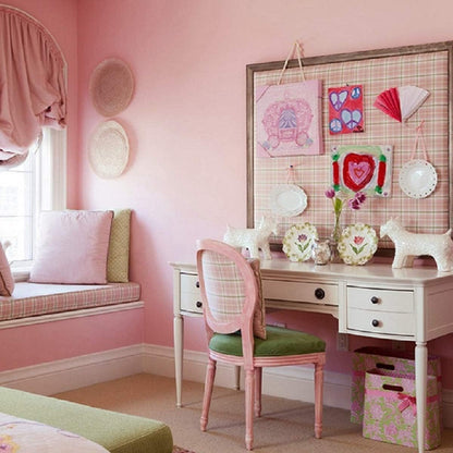 Pink Self-Adhesive Wallpaper Film Stick Paper Easy to Apply