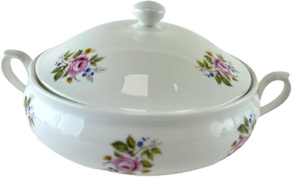 BoneChina Casserole with Lid 42oz for Lasagna Meat Kebabs Cutlets Chops Chicken Mashed Potatoes 8.5"
