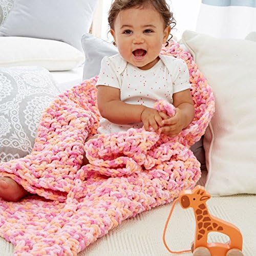 Baby Blanket Yarn for Crocheting Soft, Peachy