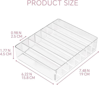 Clear Plastic Acrylic Makeup Organizer for Makeup Palette Organizer