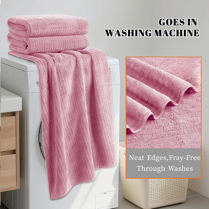 4 Pack Bath Towels Set 35 x 70in Extra Large, Ultra Soft Microfiber