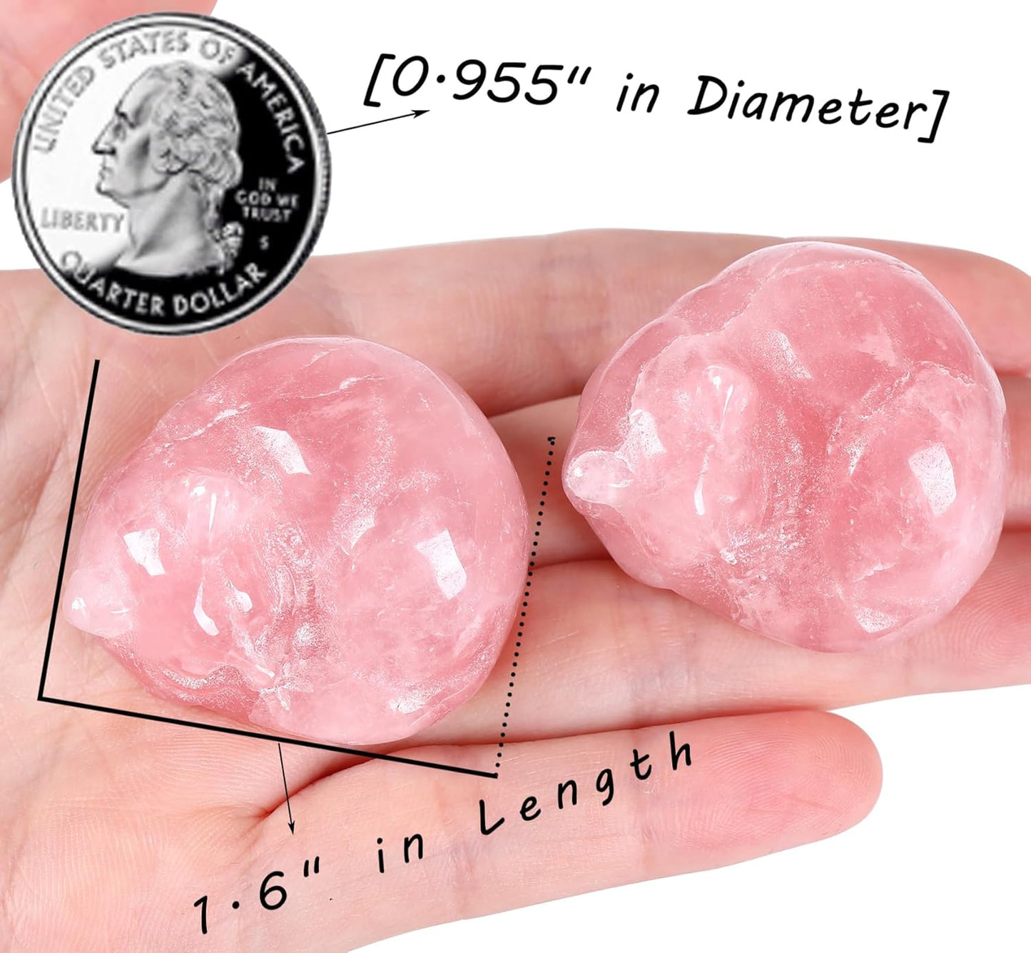 Rose Quartz Cat Decor Pink Gift Crystals Cat Stone Figurine