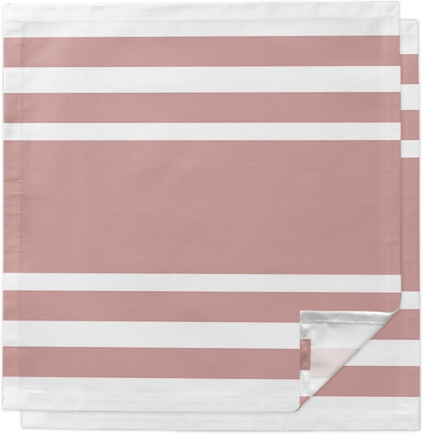 Cloth Napkins 20 x 20 Inch Geometric Pattern Soft Absorbent Dinner Napkins Pink Stripe Washable Reusable Kitchen Napkin Sets for Parties Wedding Restaurant Hotel