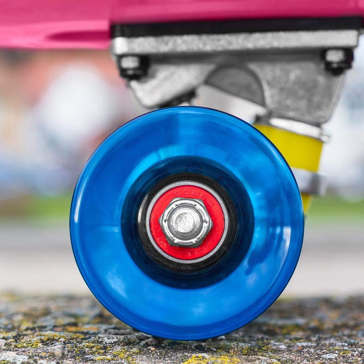 VICI 27 Inch Cruiser Skateboards - Vibrant Pink & Blue Penny Board | Strong & Lightweight Penny Skateboard | Perfect for Kids/Teens/Adults | Helmet Option