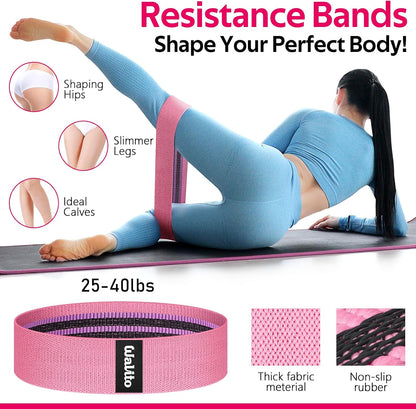 8Pcs Barbell Pad Set for Hip Thrust - Squat Pad,Gym Accessories for Women with Bar Bad,Bench Press, with Gym Ankle Straps,Resistance Bands for Working Out,Lifting Strap,Carry Bag