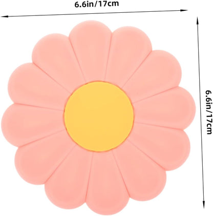 Daisy Pattern Silicone Hot Pad for Tableware Decoration and Desk Protection