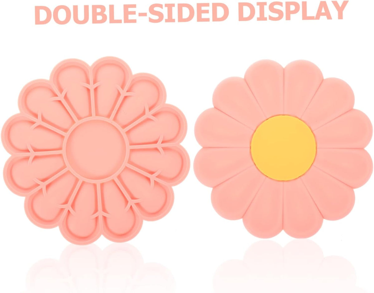 Daisy Pattern Silicone Hot Pad for Tableware Decoration and Desk Protection