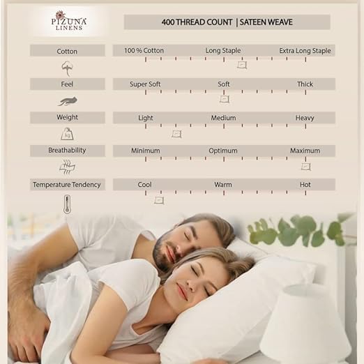 100% Cotton Standard Size Envelope Pillowcases 400 TC Light Pink