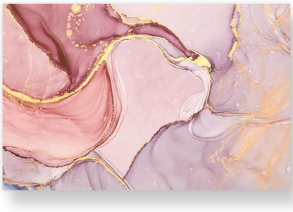 50 Sheets Marble Paper Placemats Pink Gold Marble Disposable Place Mats Decorative Rectangle Table Mats for Wedding Dining Party Table Decor Supplies, 11 x 17 Inch