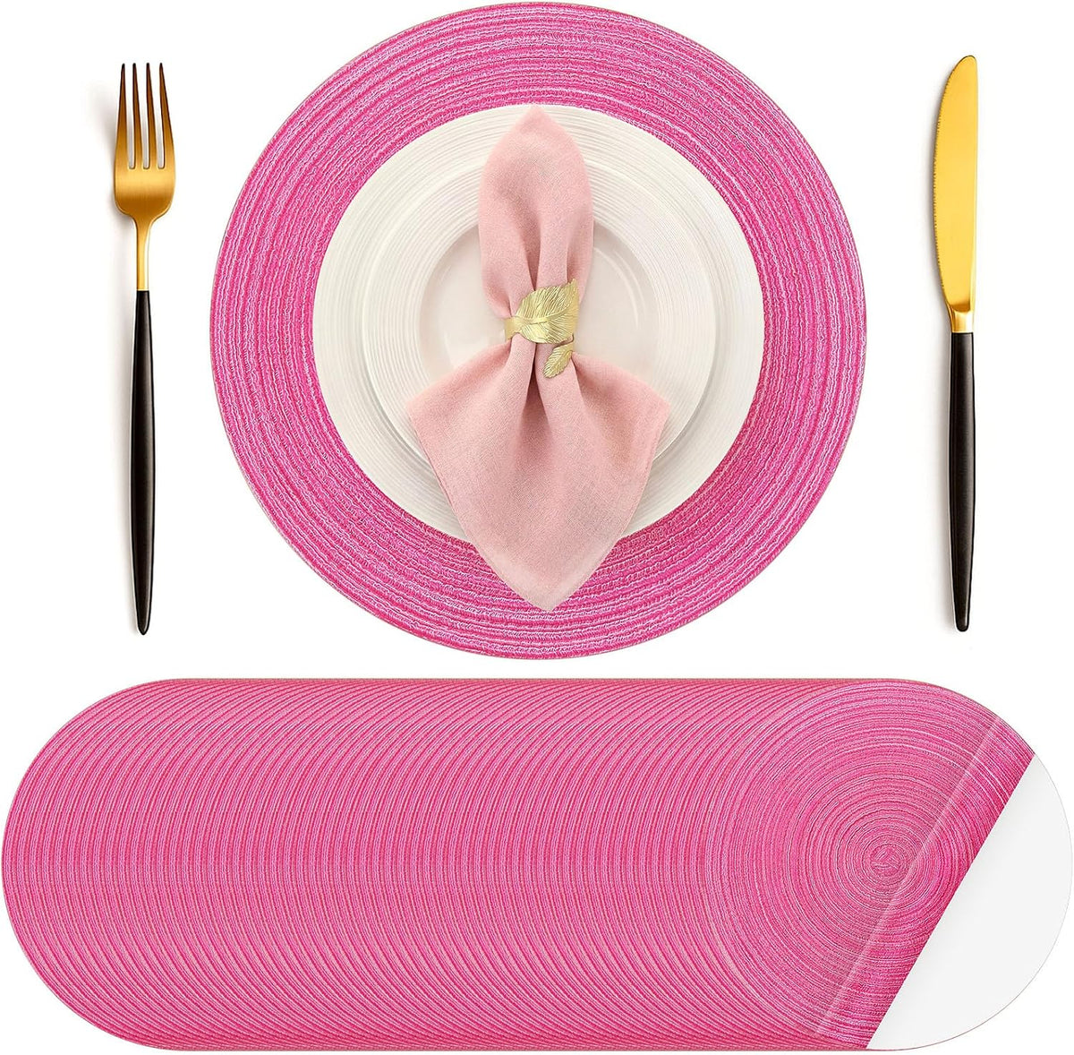 Disposable Paper Placemat Cotton Woven Look 13''