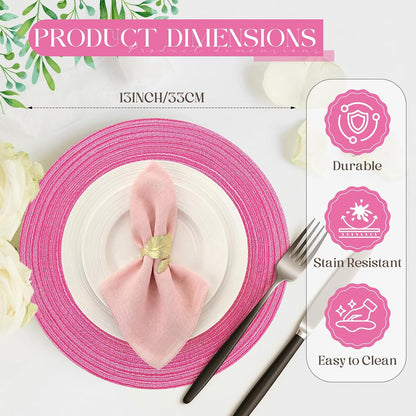 Disposable Paper Placemat Cotton Woven Look 13''