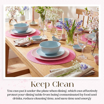Disposable Paper Placemat Cotton Woven Look 13''