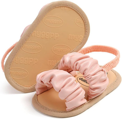Infant Baby Boys Girls Summer Sandals Party Wedding Dress Flats Shoes Newborn Crib Shoes First Walkers Prewalkers 0-18 Months