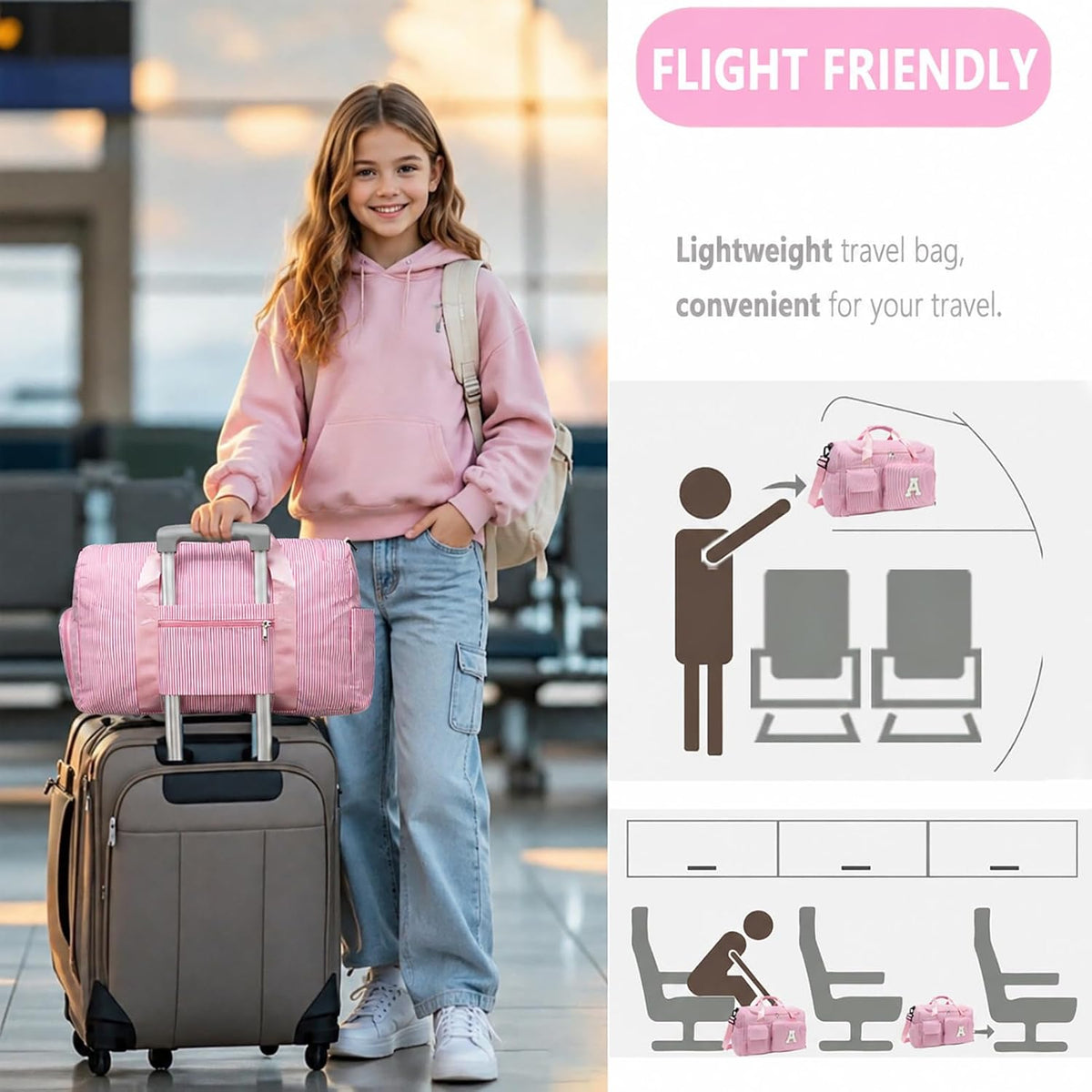 Kids Travel Duffle Bag Dance Bag Gifts for Girls