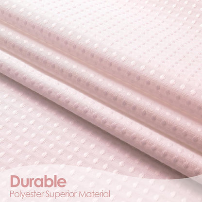 Pink Ombre Luxury Weighted Textured Fabric Shower Curtain Hotel,72x84